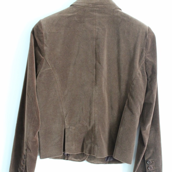 Brown Velvet Blazer - Picture 2 of 3